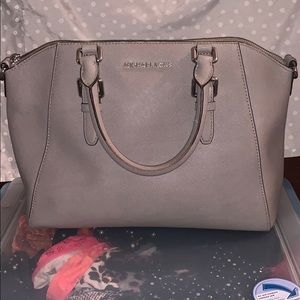 Large Michael Kors satchel bag w/ crossbody scrap